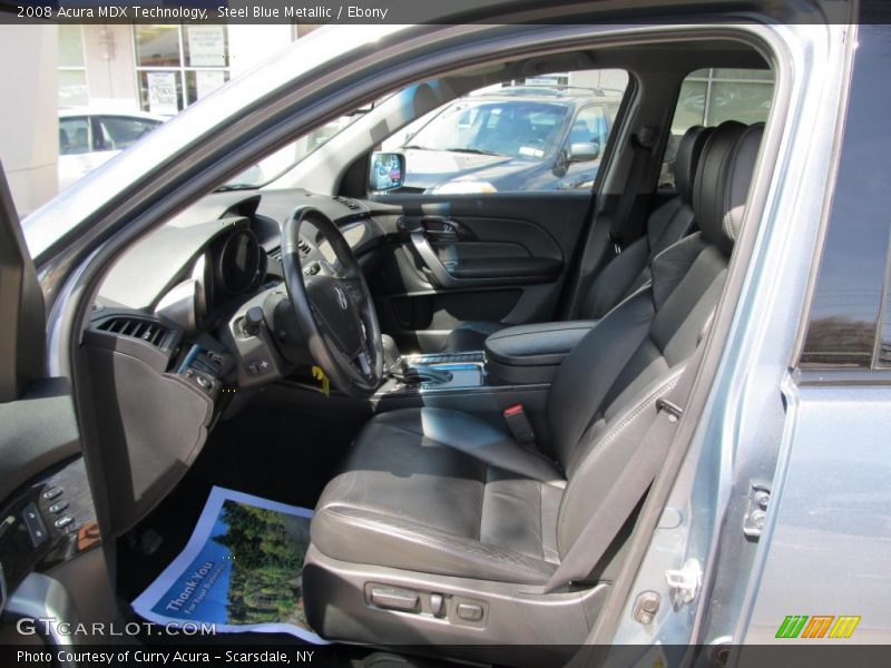 Steel Blue Metallic / Ebony 2008 Acura MDX Technology
