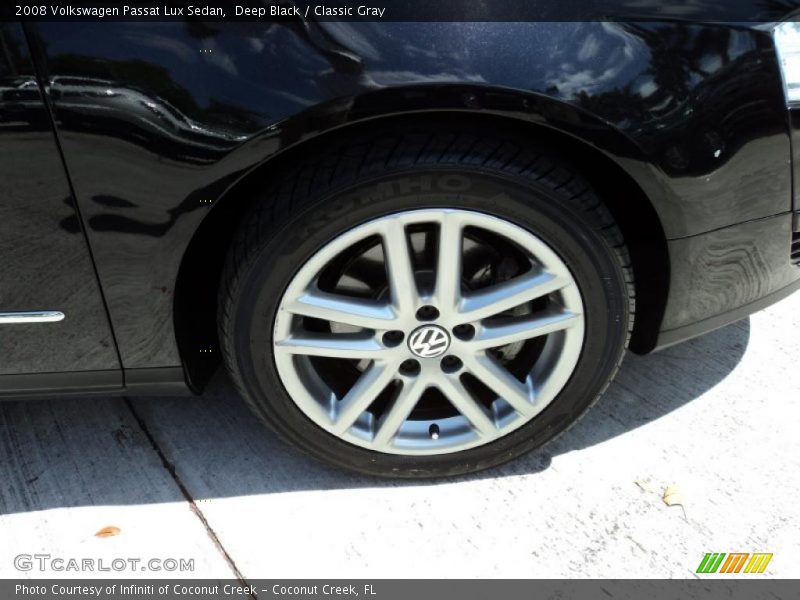Deep Black / Classic Gray 2008 Volkswagen Passat Lux Sedan
