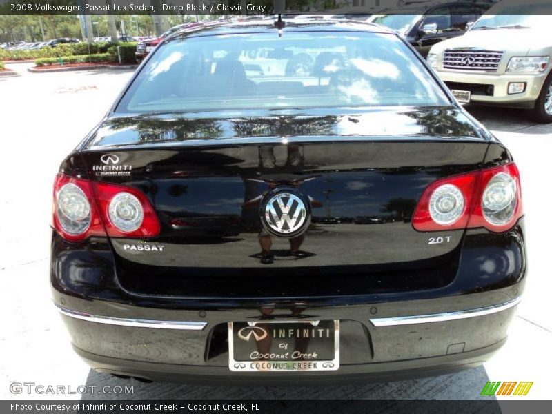 Deep Black / Classic Gray 2008 Volkswagen Passat Lux Sedan