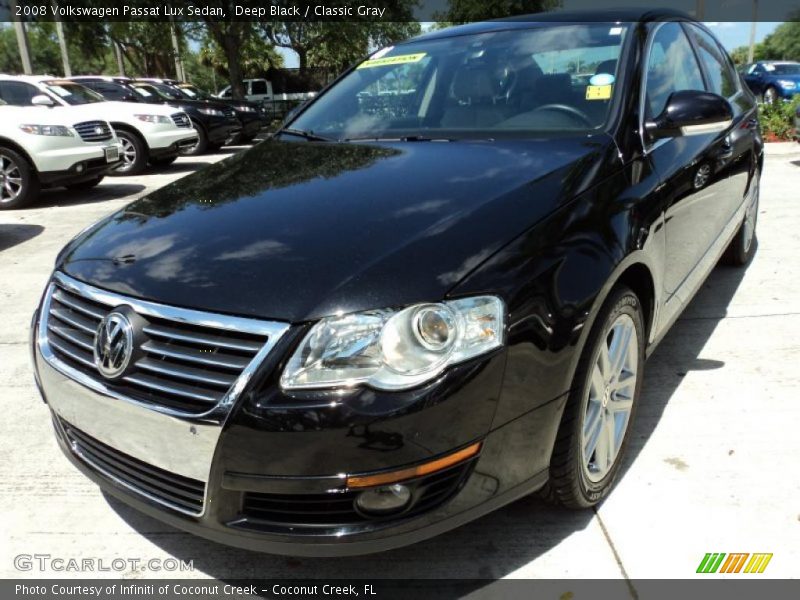 Deep Black / Classic Gray 2008 Volkswagen Passat Lux Sedan