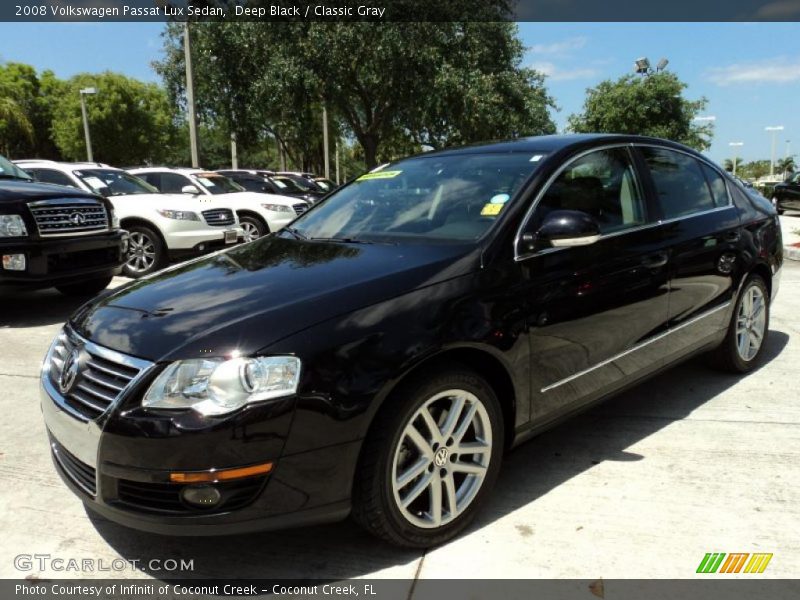 Deep Black / Classic Gray 2008 Volkswagen Passat Lux Sedan