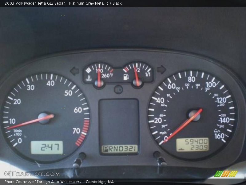 Platinum Grey Metallic / Black 2003 Volkswagen Jetta GLS Sedan
