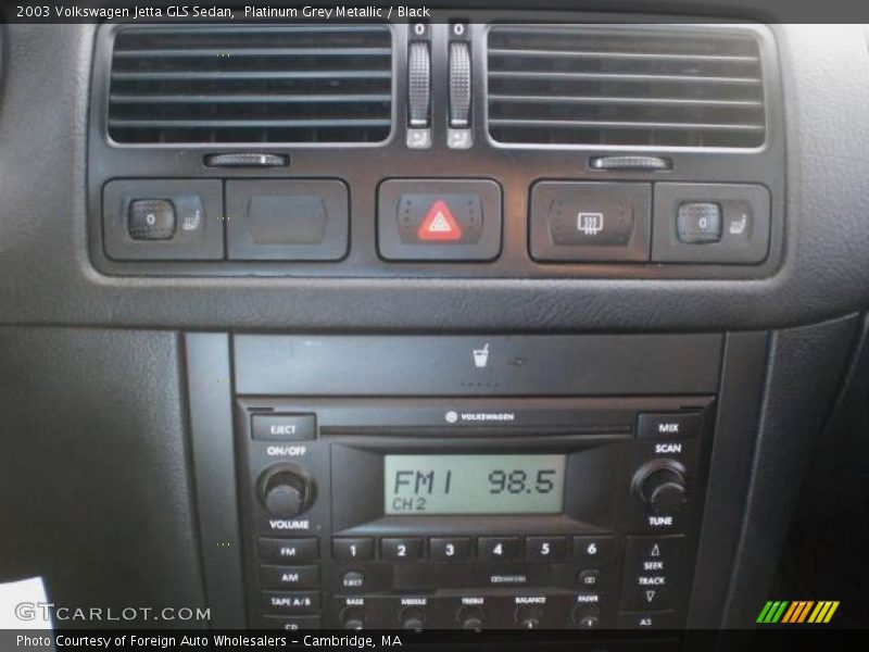 Platinum Grey Metallic / Black 2003 Volkswagen Jetta GLS Sedan