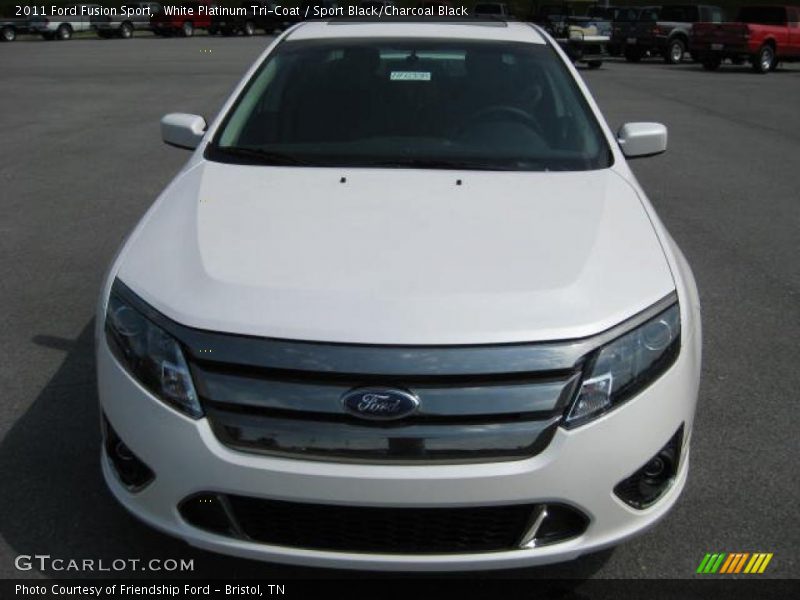 White Platinum Tri-Coat / Sport Black/Charcoal Black 2011 Ford Fusion Sport