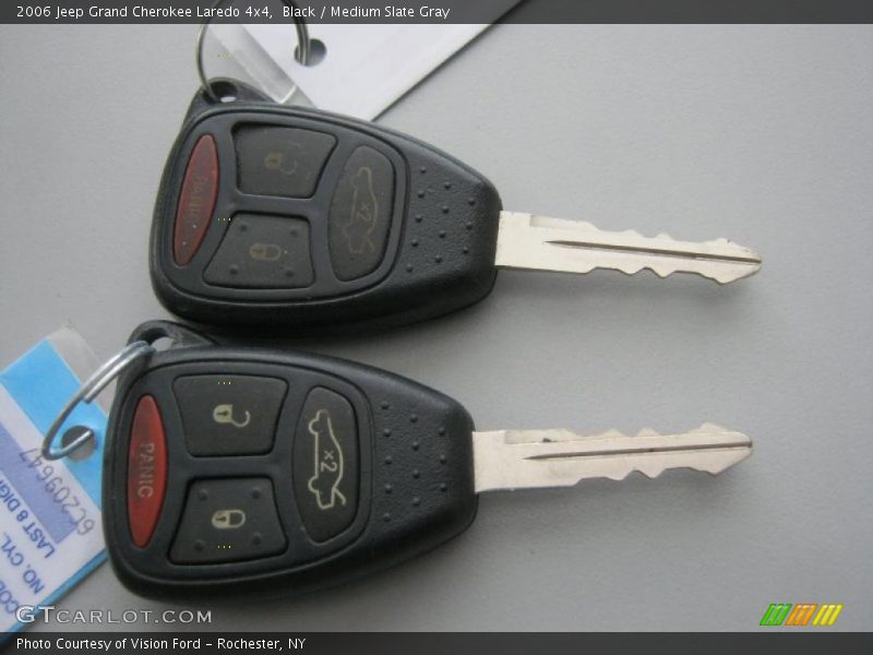 Black / Medium Slate Gray 2006 Jeep Grand Cherokee Laredo 4x4