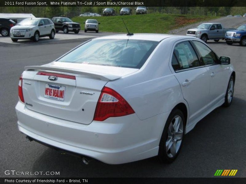 White Platinum Tri-Coat / Sport Black/Charcoal Black 2011 Ford Fusion Sport