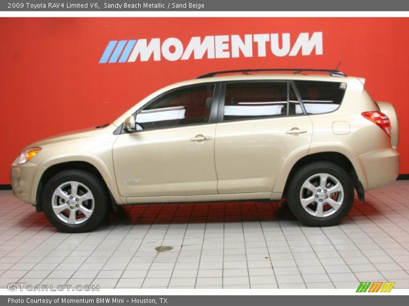 Sandy Beach Metallic / Sand Beige 2009 Toyota RAV4 Limited V6