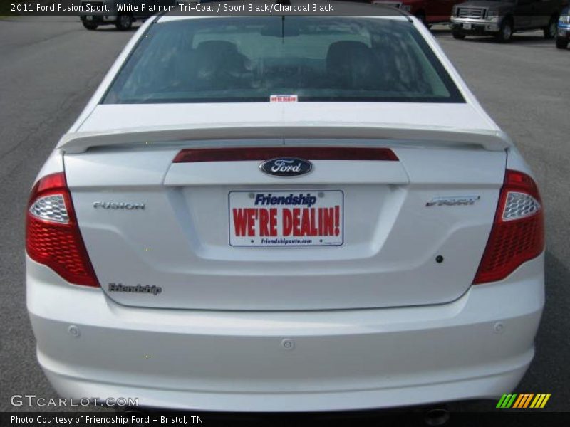 White Platinum Tri-Coat / Sport Black/Charcoal Black 2011 Ford Fusion Sport