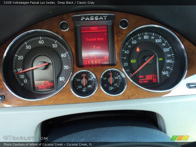 Deep Black / Classic Gray 2008 Volkswagen Passat Lux Sedan