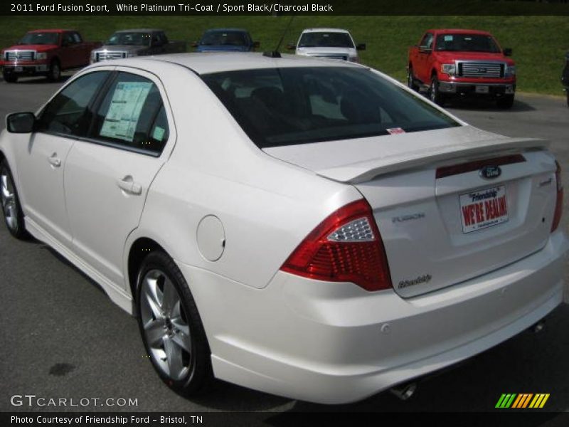 White Platinum Tri-Coat / Sport Black/Charcoal Black 2011 Ford Fusion Sport