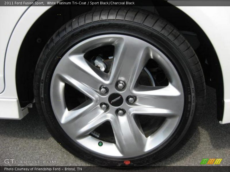 White Platinum Tri-Coat / Sport Black/Charcoal Black 2011 Ford Fusion Sport