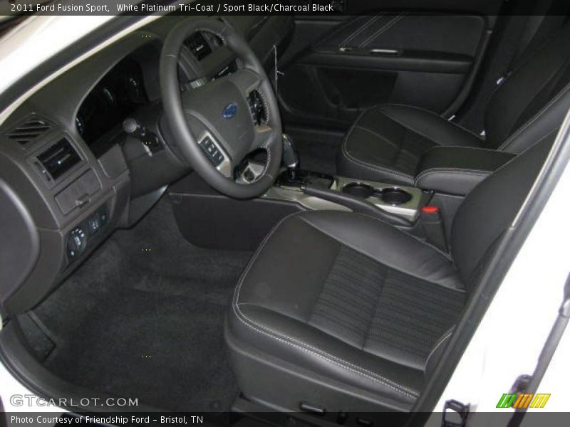 White Platinum Tri-Coat / Sport Black/Charcoal Black 2011 Ford Fusion Sport