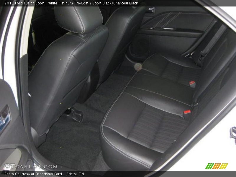 White Platinum Tri-Coat / Sport Black/Charcoal Black 2011 Ford Fusion Sport