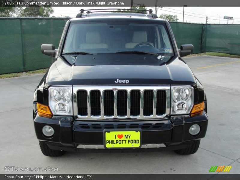 Black / Dark Khaki/Light Graystone 2006 Jeep Commander Limited