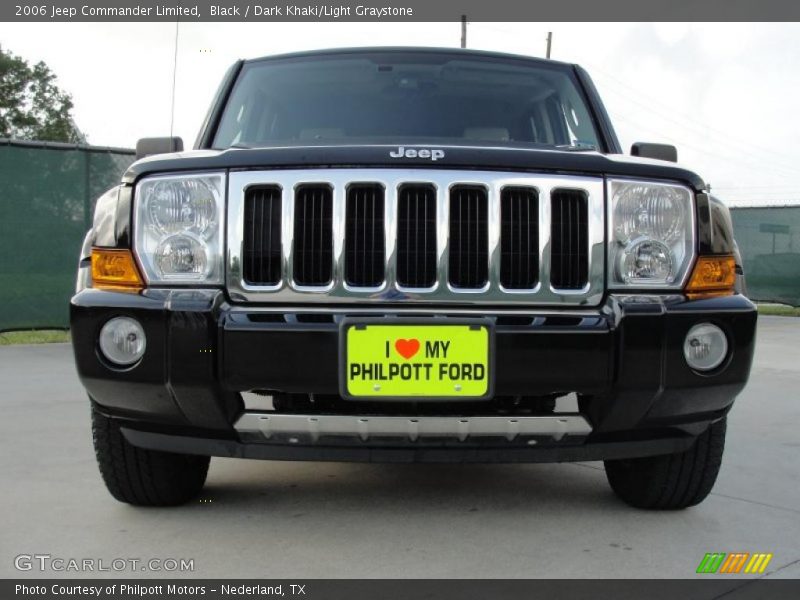 Black / Dark Khaki/Light Graystone 2006 Jeep Commander Limited