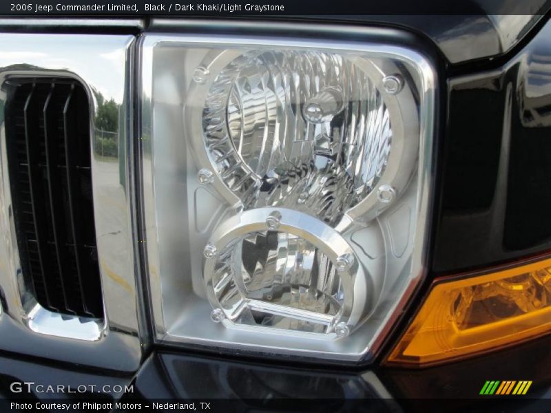 Black / Dark Khaki/Light Graystone 2006 Jeep Commander Limited