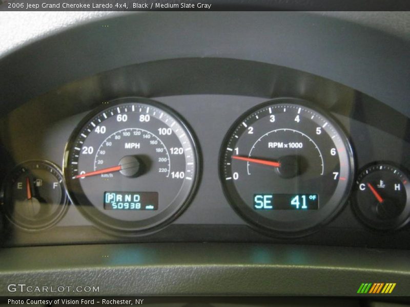 Black / Medium Slate Gray 2006 Jeep Grand Cherokee Laredo 4x4