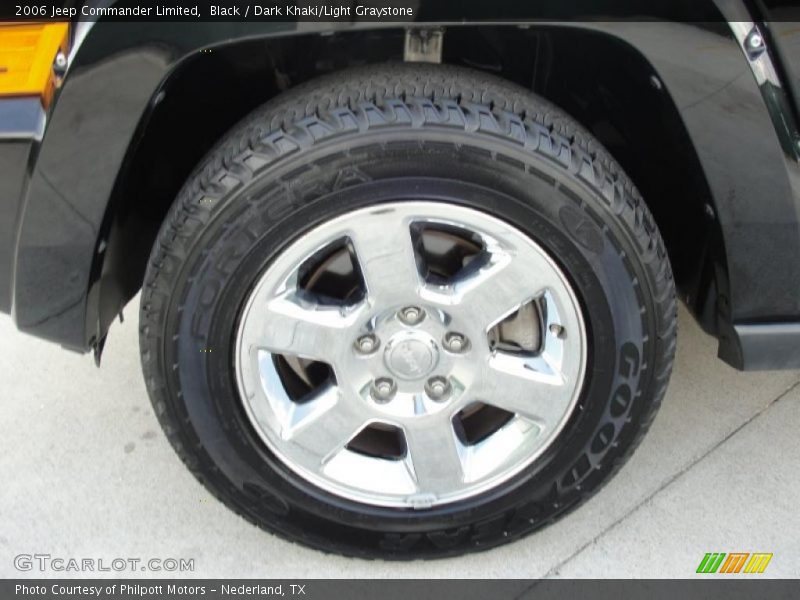 Black / Dark Khaki/Light Graystone 2006 Jeep Commander Limited