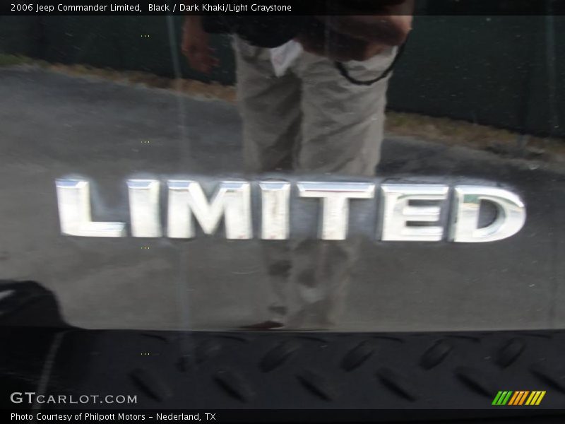 Black / Dark Khaki/Light Graystone 2006 Jeep Commander Limited