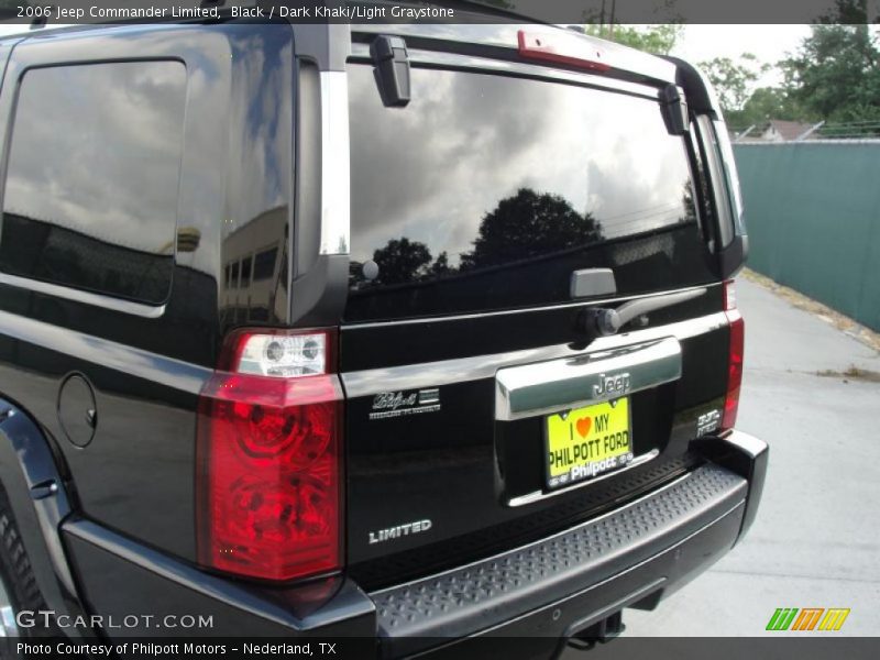 Black / Dark Khaki/Light Graystone 2006 Jeep Commander Limited