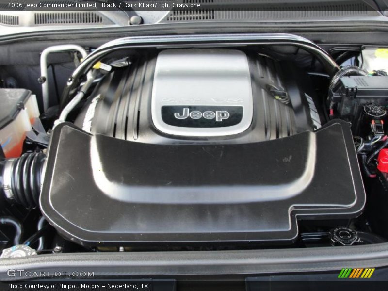 Black / Dark Khaki/Light Graystone 2006 Jeep Commander Limited