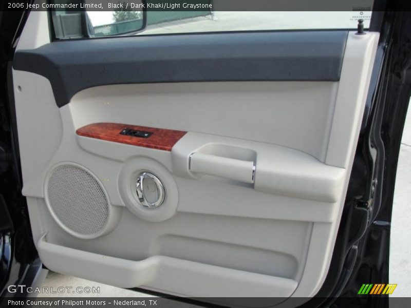 Black / Dark Khaki/Light Graystone 2006 Jeep Commander Limited