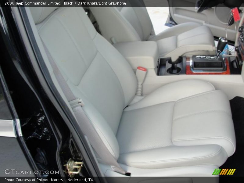 Black / Dark Khaki/Light Graystone 2006 Jeep Commander Limited