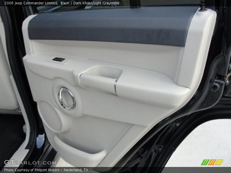 Black / Dark Khaki/Light Graystone 2006 Jeep Commander Limited