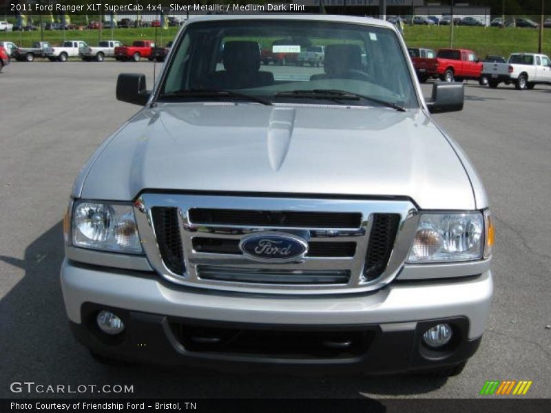 Silver Metallic / Medium Dark Flint 2011 Ford Ranger XLT SuperCab 4x4