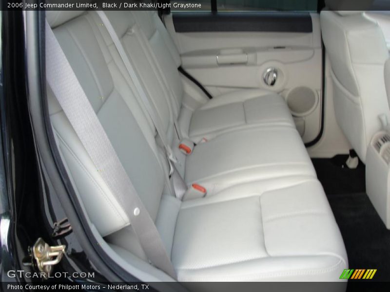 Black / Dark Khaki/Light Graystone 2006 Jeep Commander Limited