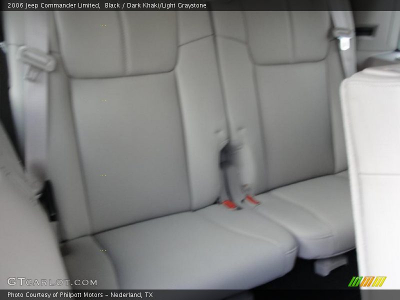 Black / Dark Khaki/Light Graystone 2006 Jeep Commander Limited