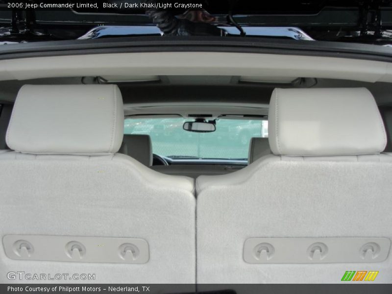 Black / Dark Khaki/Light Graystone 2006 Jeep Commander Limited