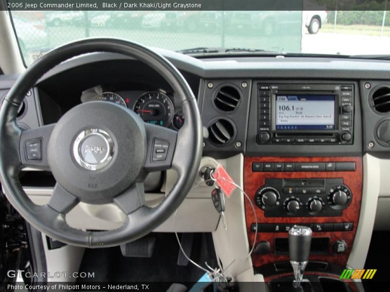 Black / Dark Khaki/Light Graystone 2006 Jeep Commander Limited