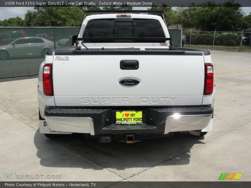Oxford White / Medium Stone 2008 Ford F350 Super Duty XLT Crew Cab Dually