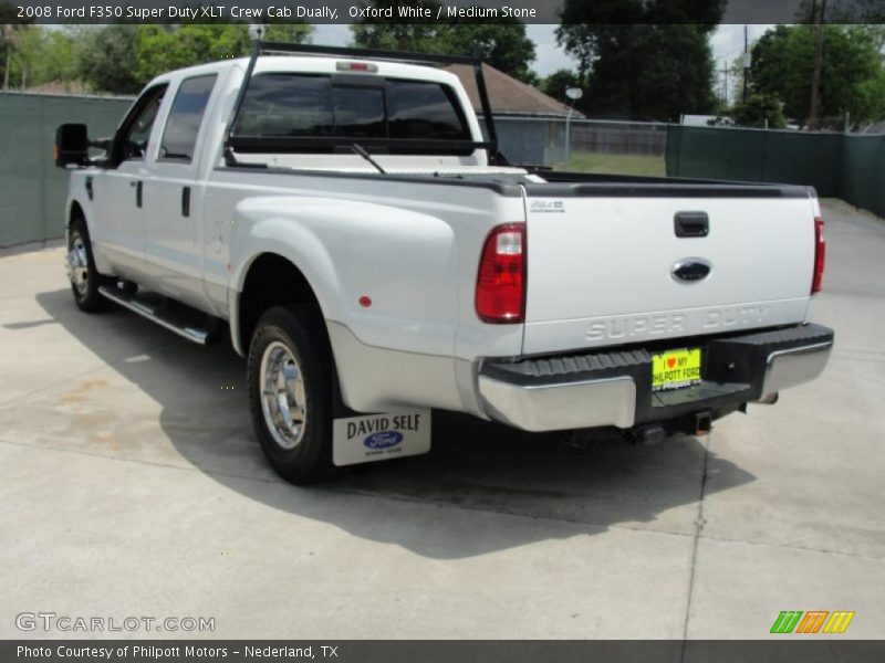 Oxford White / Medium Stone 2008 Ford F350 Super Duty XLT Crew Cab Dually