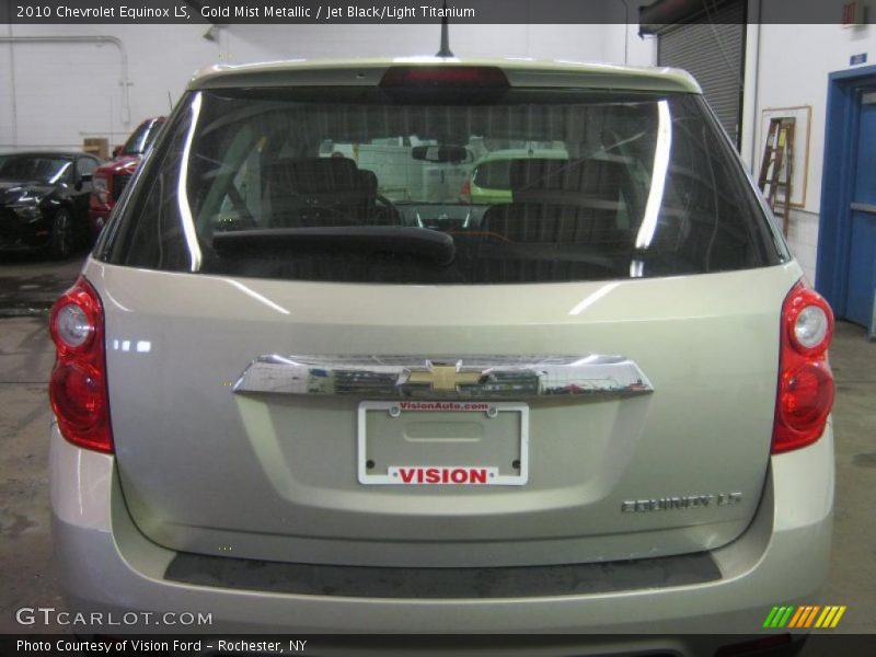 Gold Mist Metallic / Jet Black/Light Titanium 2010 Chevrolet Equinox LS