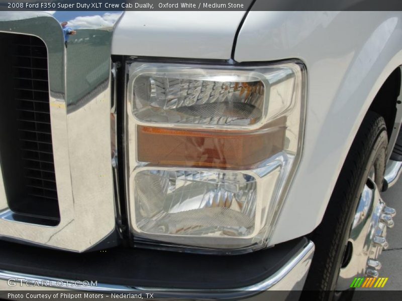 Oxford White / Medium Stone 2008 Ford F350 Super Duty XLT Crew Cab Dually