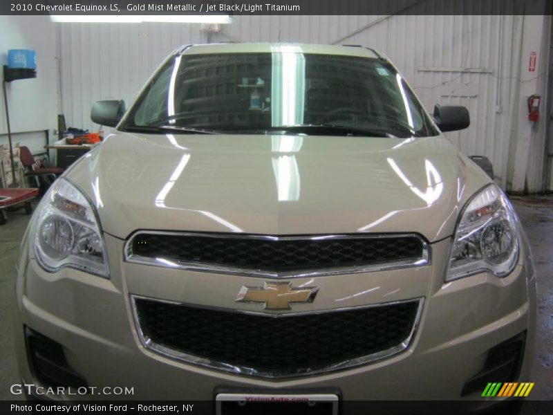 Gold Mist Metallic / Jet Black/Light Titanium 2010 Chevrolet Equinox LS