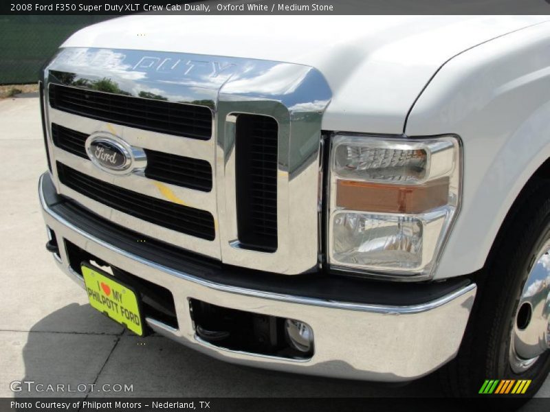 Oxford White / Medium Stone 2008 Ford F350 Super Duty XLT Crew Cab Dually