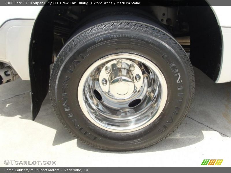 Oxford White / Medium Stone 2008 Ford F350 Super Duty XLT Crew Cab Dually