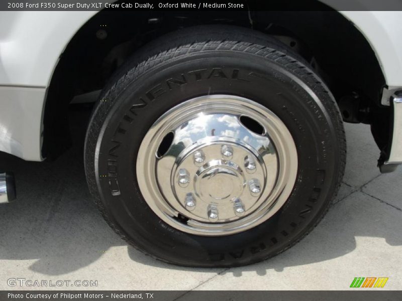 Oxford White / Medium Stone 2008 Ford F350 Super Duty XLT Crew Cab Dually
