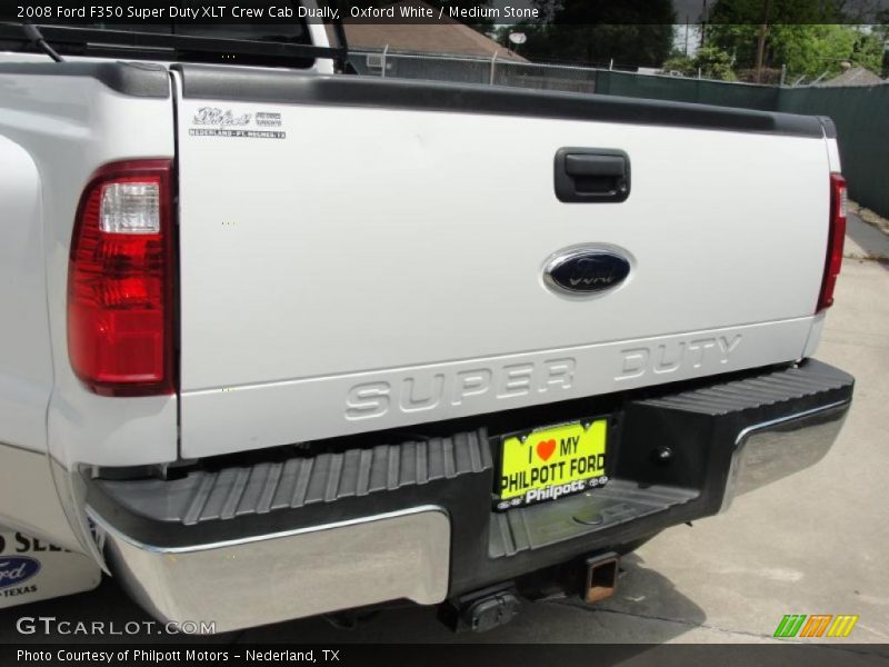 Oxford White / Medium Stone 2008 Ford F350 Super Duty XLT Crew Cab Dually