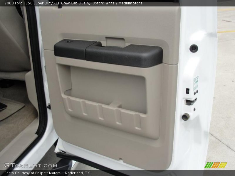 Oxford White / Medium Stone 2008 Ford F350 Super Duty XLT Crew Cab Dually