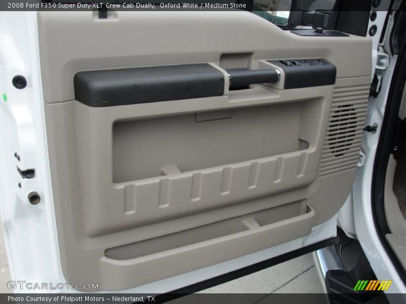 Oxford White / Medium Stone 2008 Ford F350 Super Duty XLT Crew Cab Dually