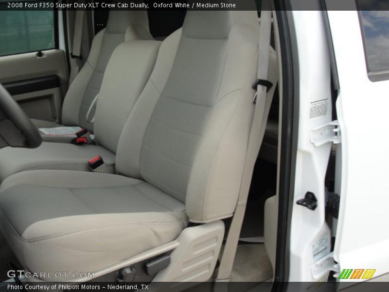 Oxford White / Medium Stone 2008 Ford F350 Super Duty XLT Crew Cab Dually