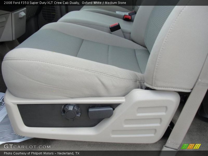 Oxford White / Medium Stone 2008 Ford F350 Super Duty XLT Crew Cab Dually