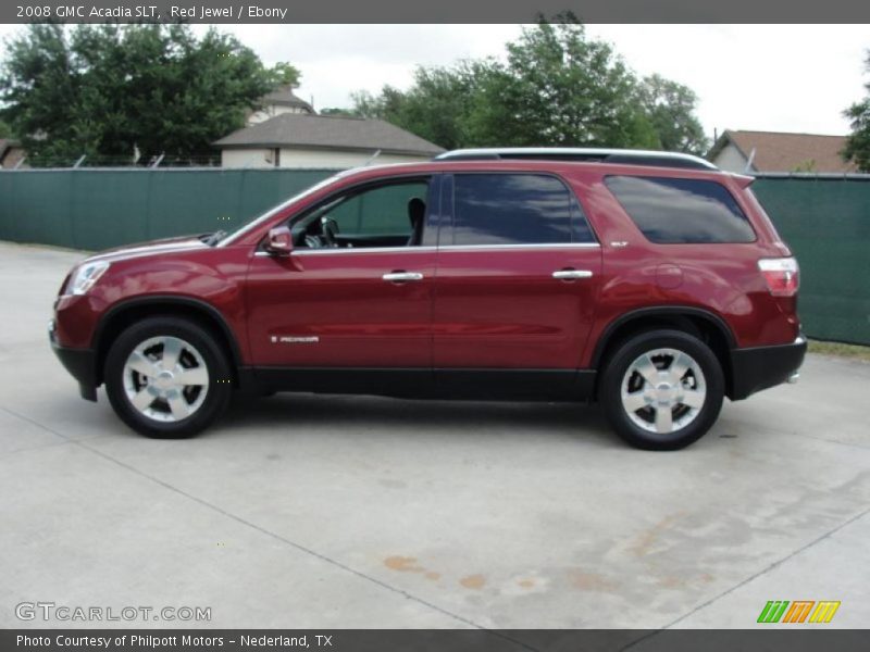 Red Jewel / Ebony 2008 GMC Acadia SLT