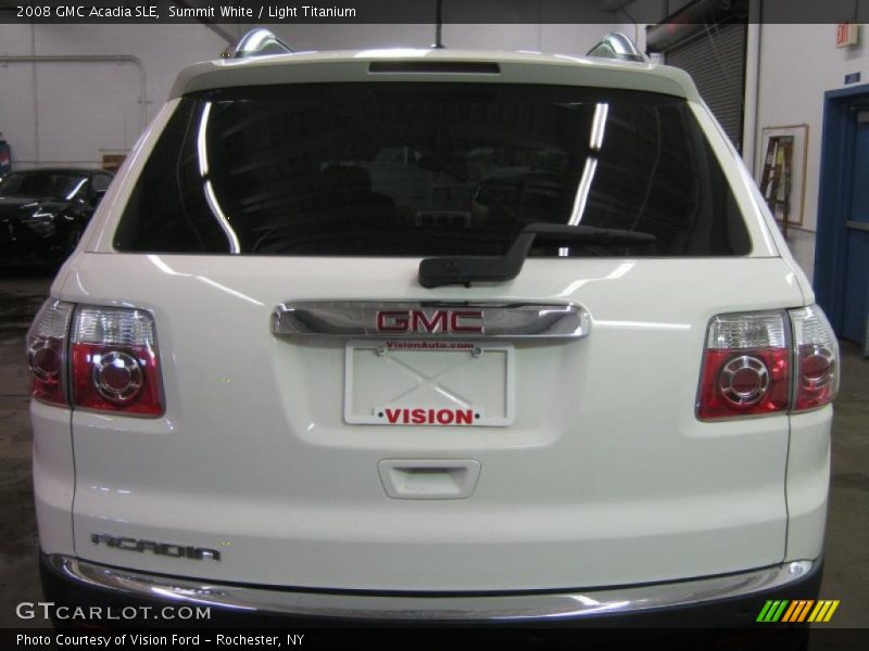 Summit White / Light Titanium 2008 GMC Acadia SLE