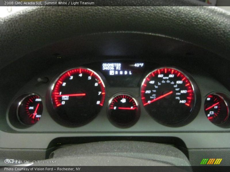 Summit White / Light Titanium 2008 GMC Acadia SLE