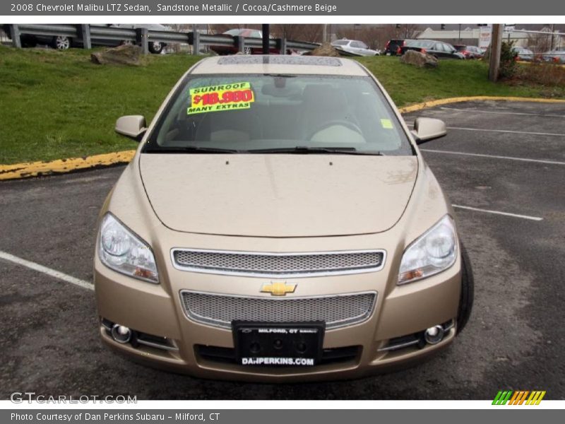 Sandstone Metallic / Cocoa/Cashmere Beige 2008 Chevrolet Malibu LTZ Sedan